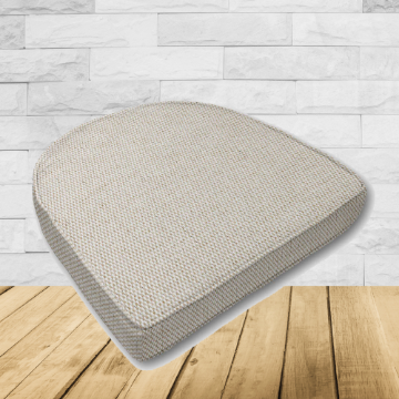 Cushion for wicker patio chairs, contoured or rounded at the back, Designed specifically for outdoor wicker patio chairs.