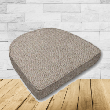 Cushion for wicker patio chairs, contoured or rounded at the back, Designed specifically for outdoor wicker patio chairs.