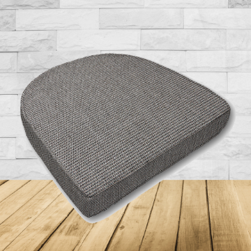 Cushion for wicker patio chairs, contoured or rounded at the back, Designed specifically for outdoor wicker patio chairs.