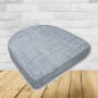Cushion for wicker patio chairs, contoured or rounded at the back, Designed specifically for outdoor wicker patio chairs.