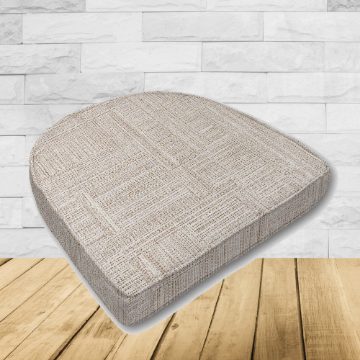 Cushion for wicker patio chairs, contoured or rounded at the back, Designed specifically for outdoor wicker patio chairs.