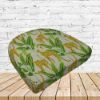Richloom Solarium Enzel Linen Boxed Patio Contoured Dining Chair Seat Cushions –Wicker Chair Cushions