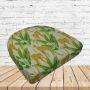 Richloom Solarium Enzel Linen Boxed Patio Contoured Dining Chair Seat Cushions –Wicker Chair Cushions