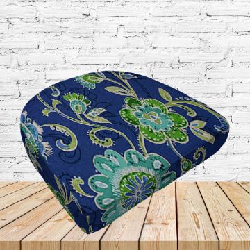 Richloom Solarium Fanfare Capri Boxed Patio Contoured Dining Chair Seat Cushions –Wicker Chair Cushions
