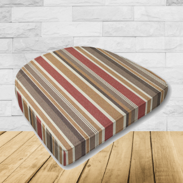 Cushion for wicker patio chairs, contoured or rounded at the back, Designed specifically for outdoor wicker patio chairs.