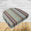 Cushion for wicker patio chairs, contoured or rounded at the back, Designed specifically for outdoor wicker patio chairs.