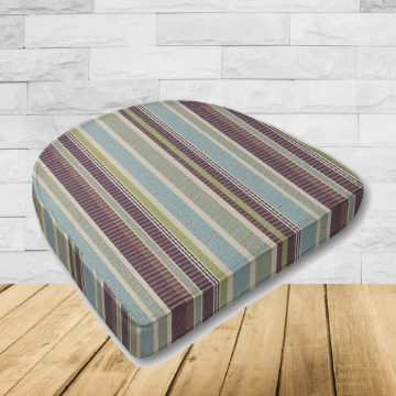 Cushion for wicker patio chairs, contoured or rounded at the back, Designed specifically for outdoor wicker patio chairs.