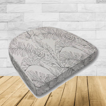 Cushion for wicker patio chairs, contoured or rounded at the back, Designed specifically for outdoor wicker patio chairs.