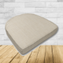 Cushion for wicker patio chairs, contoured or rounded at the back, Designed specifically for outdoor wicker patio chairs.