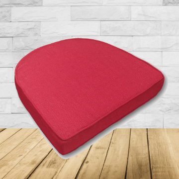 Cushion for wicker patio chairs, contoured or rounded at the back, Designed specifically for outdoor wicker patio chairs.