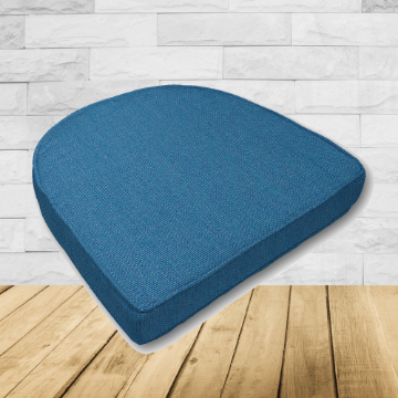Cushion for wicker patio chairs, contoured or rounded at the back, Designed specifically for outdoor wicker patio chairs.