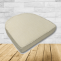 Cushion for wicker patio chairs, contoured or rounded at the back, Designed specifically for outdoor wicker patio chairs.