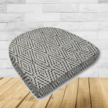 Cushion for wicker patio chairs, contoured or rounded at the back, Designed specifically for outdoor wicker patio chairs.