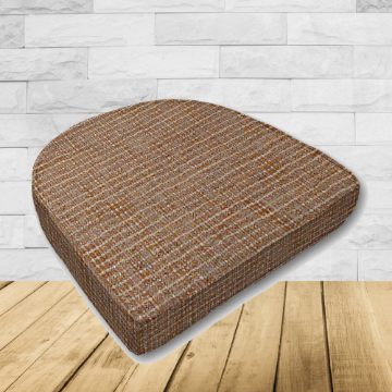 Cushion for wicker patio chairs, contoured or rounded at the back, Designed specifically for outdoor wicker patio chairs.