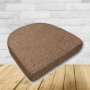 Cushion for wicker patio chairs, contoured or rounded at the back, Designed specifically for outdoor wicker patio chairs.