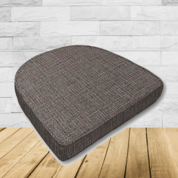 Wicker Patio Chair Cushions with a rounded back Boxed Double Piped Patio Dining Chair Seat Pad or Seat Cushion from Cascadia Outdoor Cushions