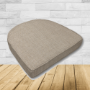 Wicker Patio Chair Cushions with a rounded back Boxed Double Piped Patio Dining Chair Seat Pad or Seat Cushion from Cascadia Outdoor Cushions