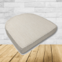 Cushion for wicker patio chairs, contoured or rounded at the back, Designed specifically for outdoor wicker patio chairs.