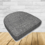 Cushion for wicker patio chairs, contoured or rounded at the back, Designed specifically for outdoor wicker patio chairs.