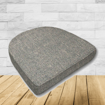 Cushion for wicker patio chairs, contoured or rounded at the back, Designed specifically for outdoor wicker patio chairs.