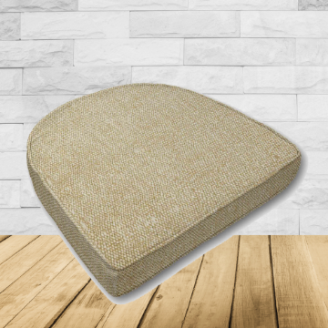 Cushion for wicker patio chairs, contoured or rounded at the back, Designed specifically for outdoor wicker patio chairs.