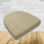 Cushion for wicker patio chairs, contoured or rounded at the back, Designed specifically for outdoor wicker patio chairs.