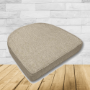 Cushion for wicker patio chairs, contoured or rounded at the back, Designed specifically for outdoor wicker patio chairs.