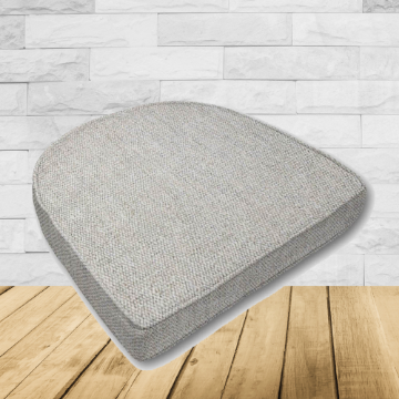 Cushion for wicker patio chairs, contoured or rounded at the back, Designed specifically for outdoor wicker patio chairs.