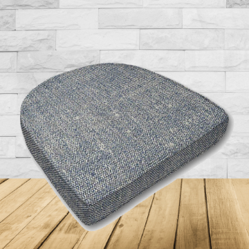 Cushion for wicker patio chairs, contoured or rounded at the back, Designed specifically for outdoor wicker patio chairs.