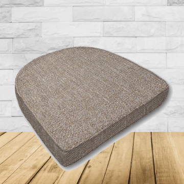 Cushion for wicker patio chairs, contoured or rounded at the back, Designed specifically for outdoor wicker patio chairs.