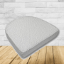 Cushion for wicker patio chairs, contoured or rounded at the back, Designed specifically for outdoor wicker patio chairs.