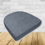 Cushion for wicker patio chairs, contoured or rounded at the back, Designed specifically for outdoor wicker patio chairs.