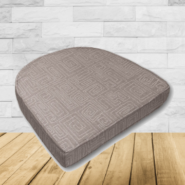 Cushion for wicker patio chairs, contoured or rounded at the back, Designed specifically for outdoor wicker patio chairs.