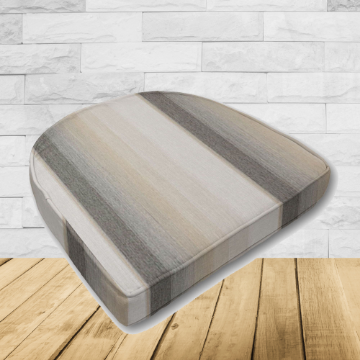 Cushion for wicker patio chairs, contoured or rounded at the back, Designed specifically for outdoor wicker patio chairs.