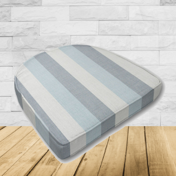 Cushion for wicker patio chairs, contoured or rounded at the back, Designed specifically for outdoor wicker patio chairs.