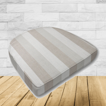 Cushion for wicker patio chairs, contoured or rounded at the back, Designed specifically for outdoor wicker patio chairs.
