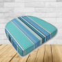 Cushion for wicker patio chairs, contoured or rounded at the back, Designed specifically for outdoor wicker patio chairs.