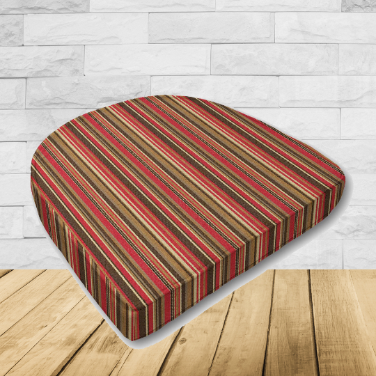 Cushion for wicker patio chairs, contoured or rounded at the back, Designed specifically for outdoor wicker patio chairs.