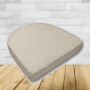 Cushion for wicker patio chairs, contoured or rounded at the back, Designed specifically for outdoor wicker patio chairs.