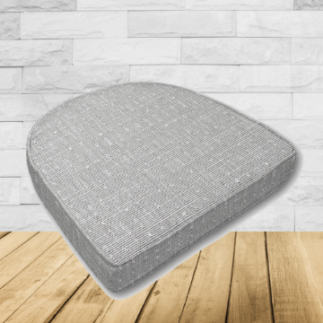 Cushion for wicker patio chairs, contoured or rounded at the back, Designed specifically for outdoor wicker patio chairs.