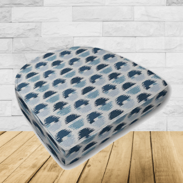 Cushion for wicker patio chairs, contoured or rounded at the back, Designed specifically for outdoor wicker patio chairs.