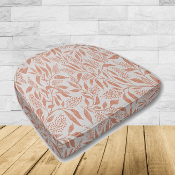 Wicker Patio Chair Cushions with a rounded back Boxed Double Piped Patio Dining Chair Seat Pad or Seat Cushion from Cascadia Outdoor Cushions