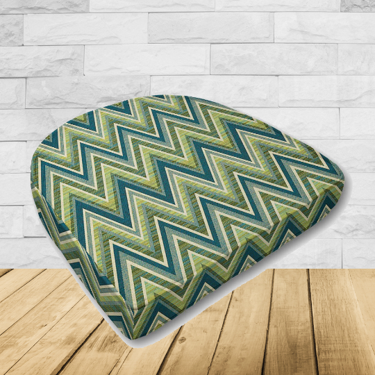 Wicker Patio Chair Cushions with a rounded back Boxed Double Piped Patio Dining Chair Seat Pad or Seat Cushion from Cascadia Outdoor Cushions