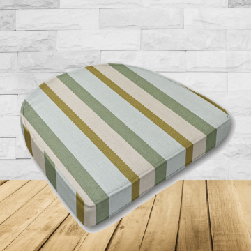 Cushion for wicker patio chairs, contoured or rounded at the back, Designed specifically for outdoor wicker patio chairs.