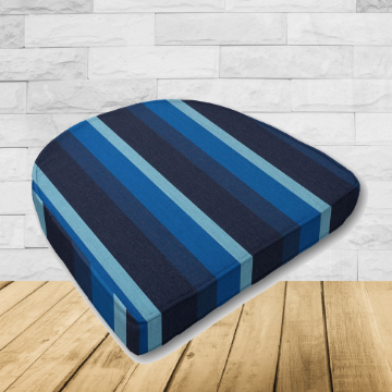 Cushion for wicker patio chairs, contoured or rounded at the back, Designed specifically for outdoor wicker patio chairs.