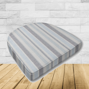 Cushion for wicker patio chairs, contoured or rounded at the back, Designed specifically for outdoor wicker patio chairs.