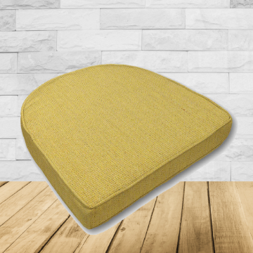 Cushion for wicker patio chairs, contoured or rounded at the back, Designed specifically for outdoor wicker patio chairs.