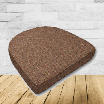 Cushion for wicker patio chairs, contoured or rounded at the back, Designed specifically for outdoor wicker patio chairs.