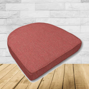Cushion for wicker patio chairs, contoured or rounded at the back, Designed specifically for outdoor wicker patio chairs.