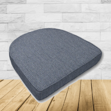 Cushion for wicker patio chairs, contoured or rounded at the back, Designed specifically for outdoor wicker patio chairs.